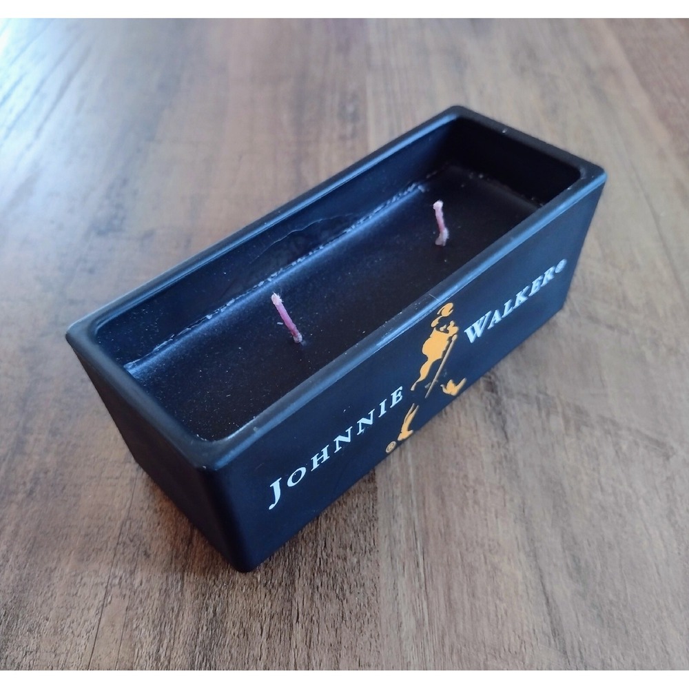 Johnnie Walker Black Label Scented 2-Wick Candle (Vintage/Rare 2002)